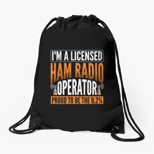 Radio Ham Radio Communication Drawstring Bags