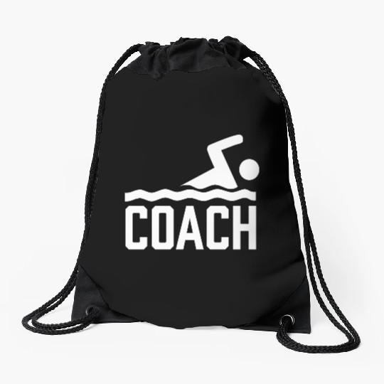 Swimming Coach Swimming Instructor Swim Course Drawstring Bags