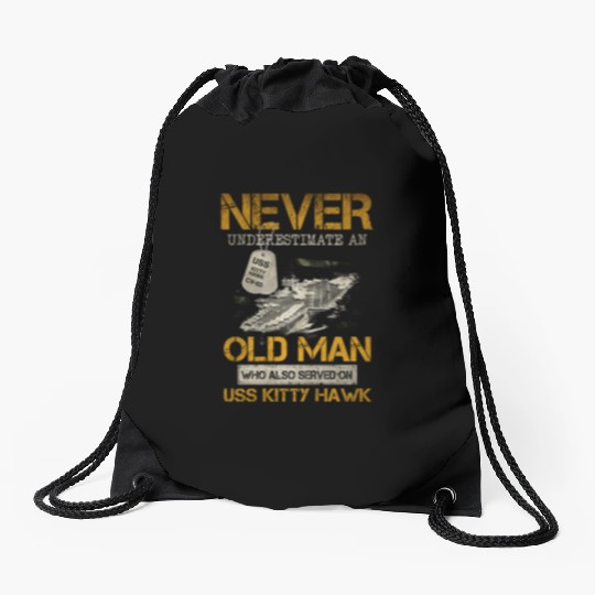 USS Kitty Hawk CV 63 Drawstring Bags