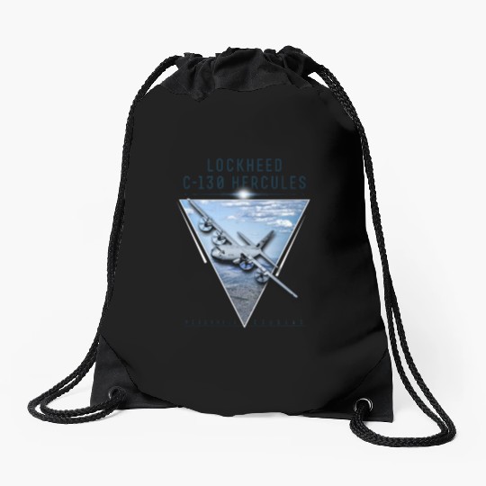 Lockheed C 130 Hercules Drawstring Bags