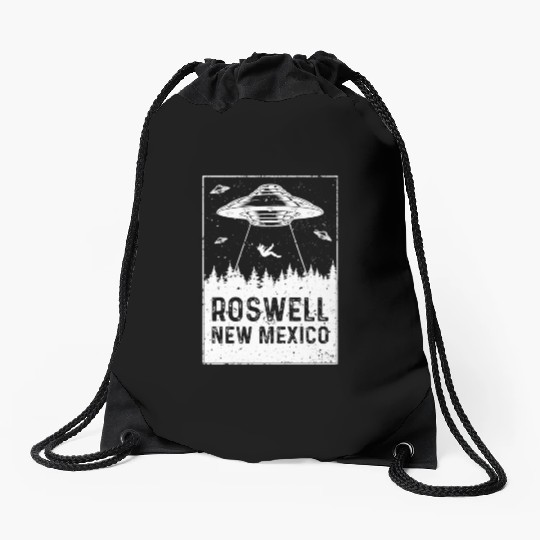Roswell New Mexico UFO Alien Drawstring Bags