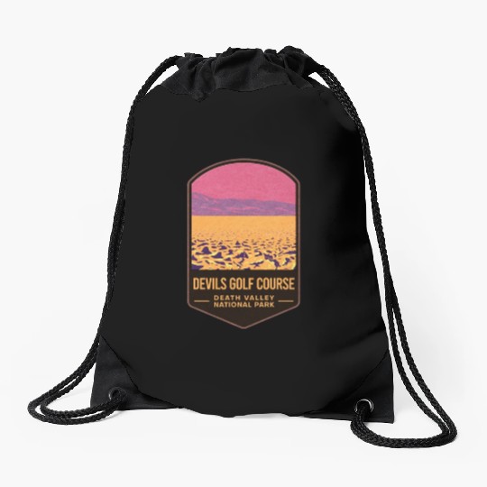 Devils Golf Course Death Valley National Park Drawstring Bags