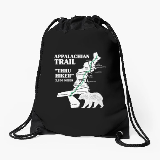 Thruh Hiker, Appalachian Trail - US Trail Drawstring Bags
