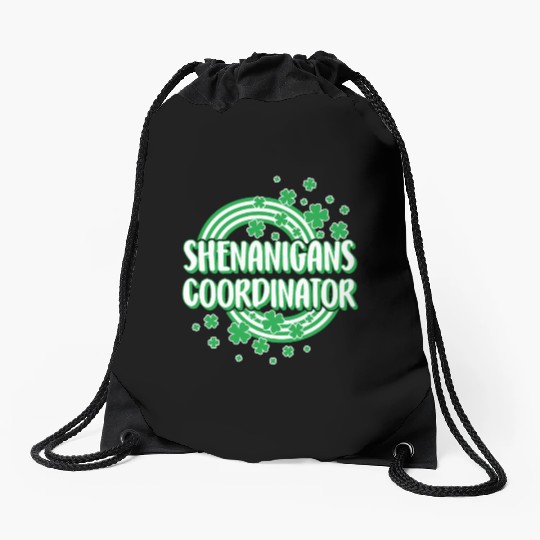 St. Patricks Day Drawstring Bags, Shenanigans Coordinator,
