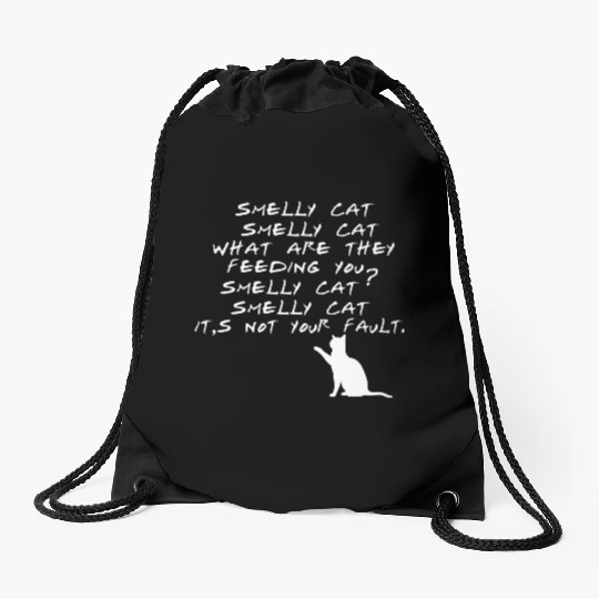Smelly Cat Friends Tv Show Drawstring Bags