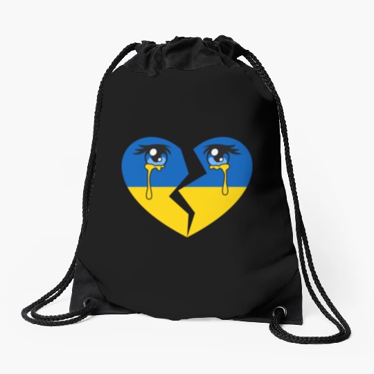 Tears For Ukraine Stand With Ukraine Drawstring Bags