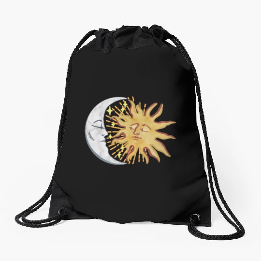 Sun and Moon Drawstring Bags