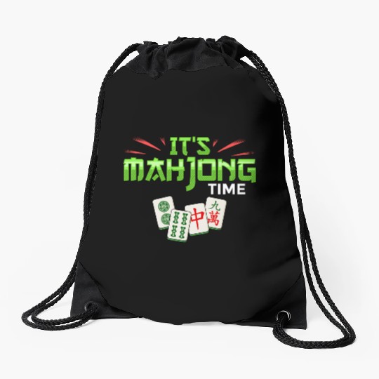 Mahjong Game Mah Jongg Online Player Tile Drawstring Bags