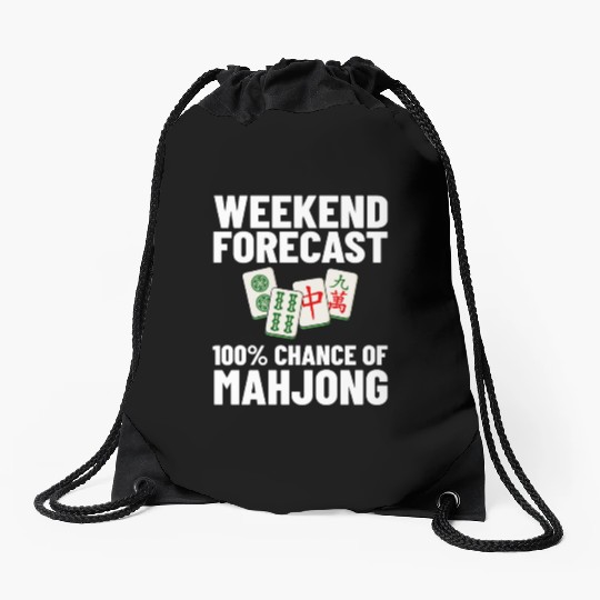 Mahjong Game Mah Jongg Online Player Tile Drawstring Bags