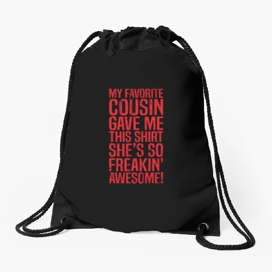 cousin Drawstring Bags