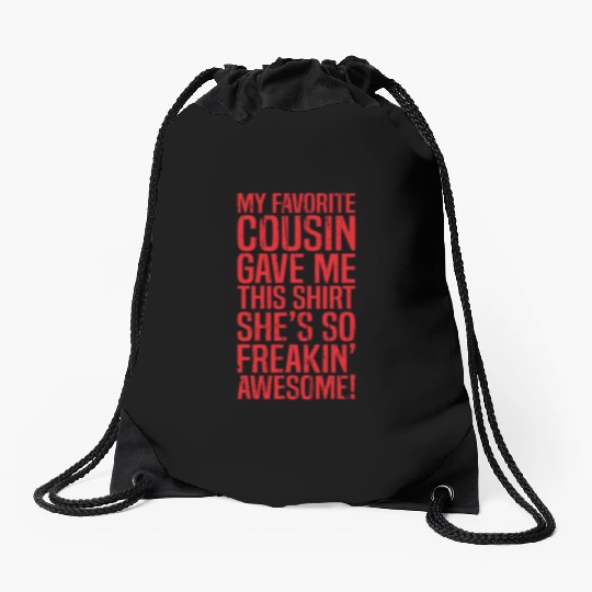 cousin Drawstring Bags