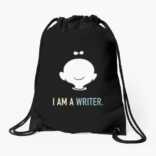 I am a writer Drawstring Bags