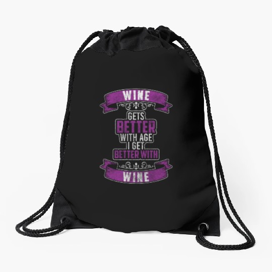Alcohol Wine Beer Beer Bottle Drawstring Bags