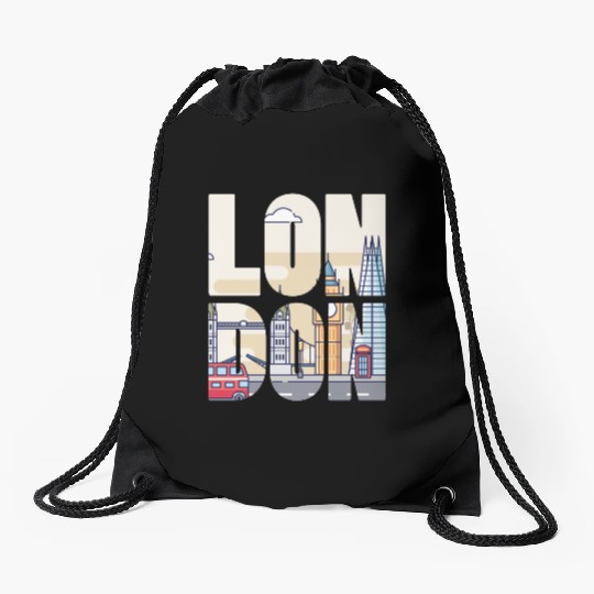 London Drawstring Bags
