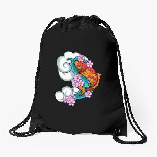 Cherry Blossom Aquarist Gift Drawstring Bags