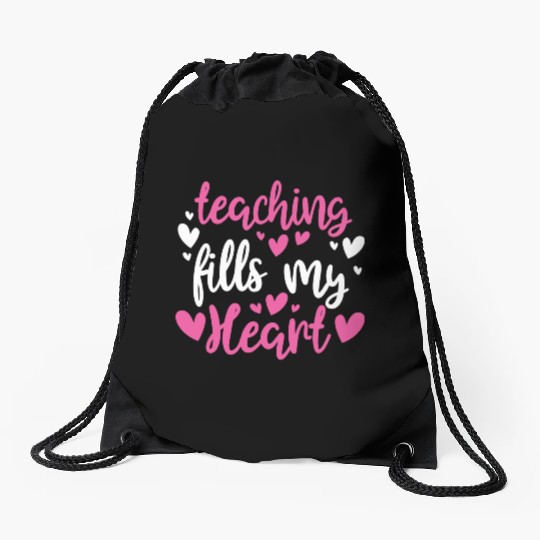 His and Her Valentine Gift Teacher Teaching Fills Drawstring Bags