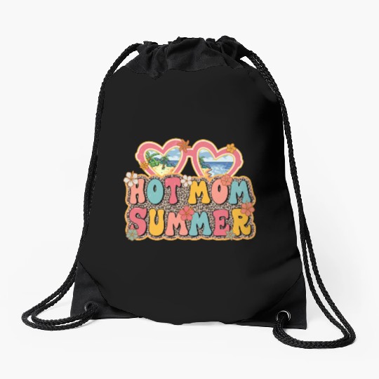 Hot Mom Summer sublimation Drawstring Bags