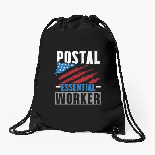 I Am Postal Worker Mail Carrier Mailman Profession Drawstring Bags