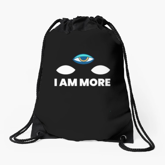 I Am More Third Eye Relax Yoga Yogi Drawstring Bags