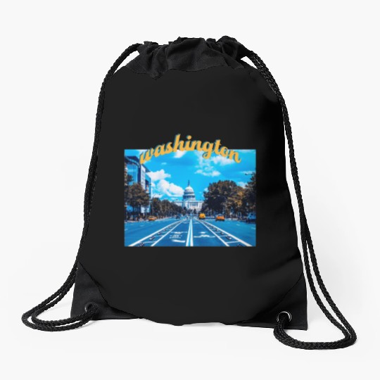 Washington DC Drawstring Bags