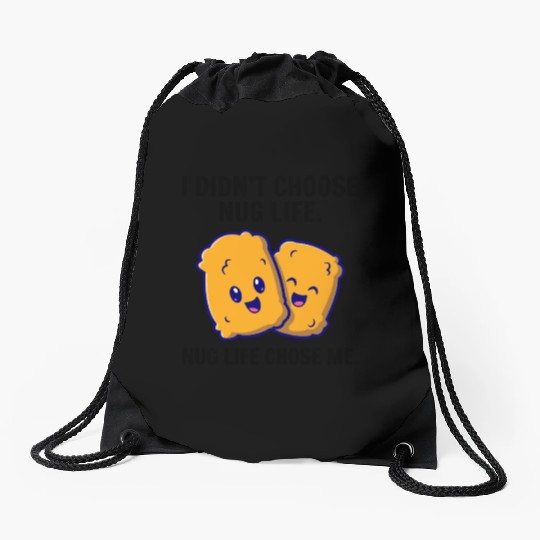 Chicken Nuggets Fast Food Funny Saying Drawstring Bags