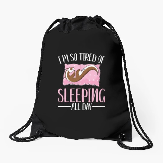 Pet Lovers Animal Rights Ferret Keeper Lifestyle Drawstring Bags