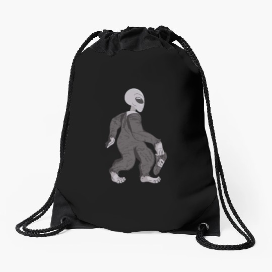Disguised Alien Drawstring Bags