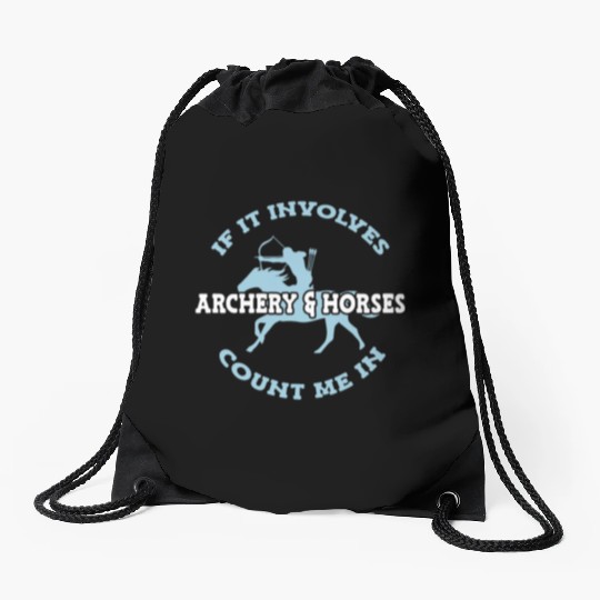 Archery & Horses Archer Drawstring Bags