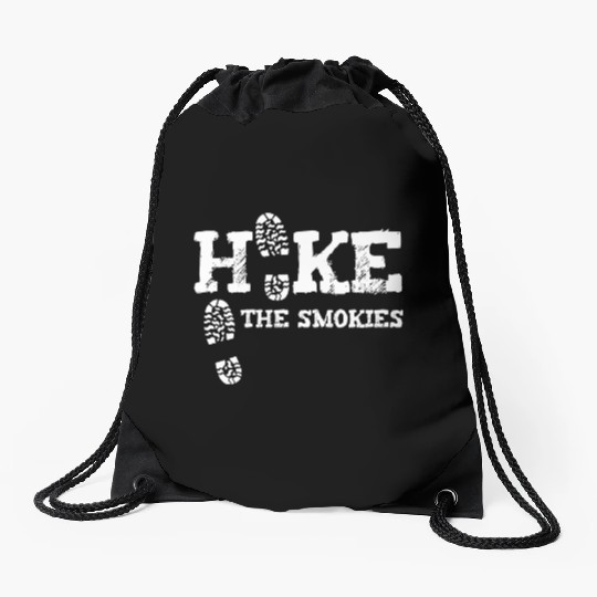 Hike The Smokies Great Smoky Mountains Gatlinburg Drawstring Bags