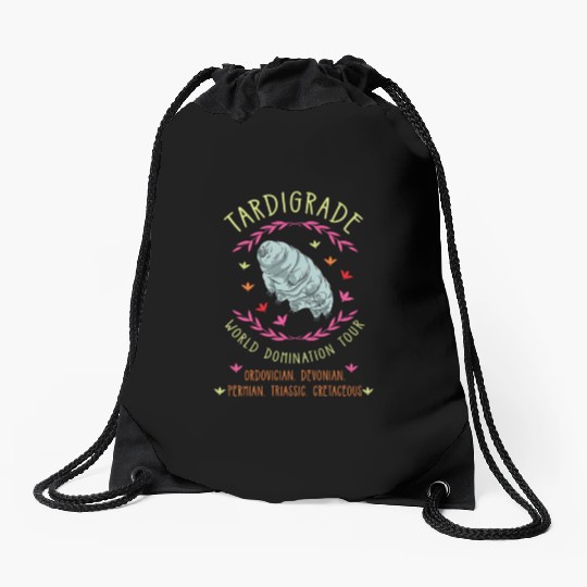 Tardigrade World Domination Tour Drawstring Bags