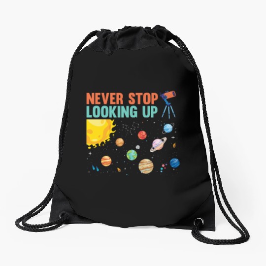 Telescope Solar System Planets Astronomer Drawstring Bags