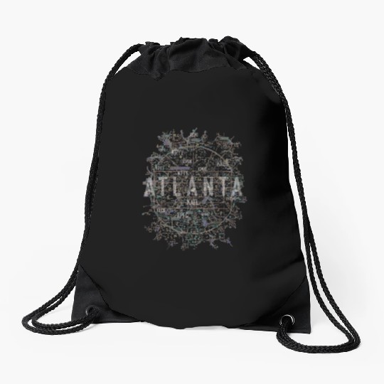 Atlanta Pilot Aviation Air Traffic Control Airspac Drawstring Bags