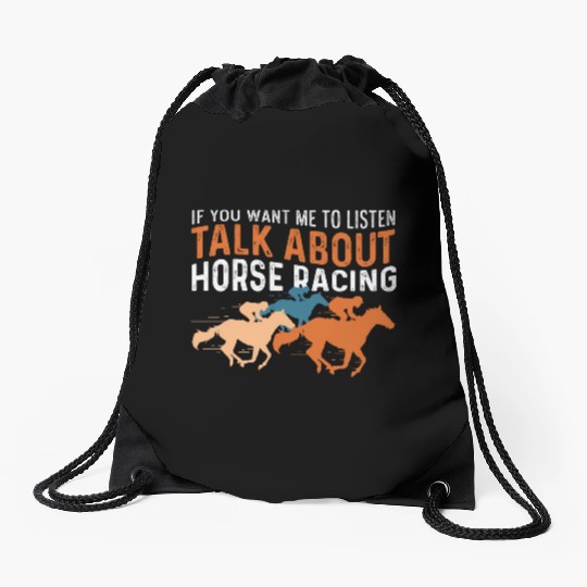 Talk about Horse Equestrian Gift Drawstring Bags