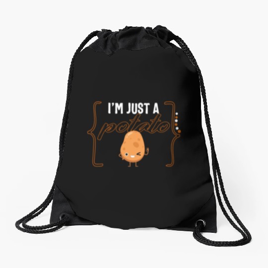 Potato Vegetable Drawstring Bags, I'm Just A Potato Drawstring Bags,