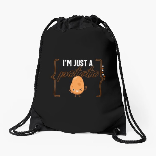Potato Vegetable Drawstring Bags, I'm Just A Potato Drawstring Bags,