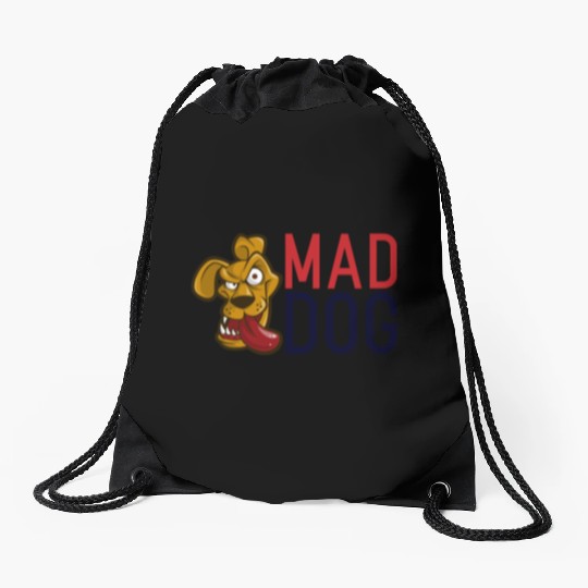 Mad Dog Drawstring Bags