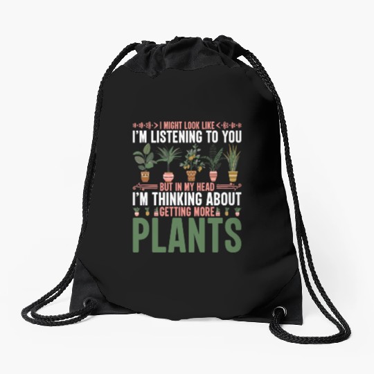Harvest Flowers Succulent Relax And Chill Gifts Drawstring Bags