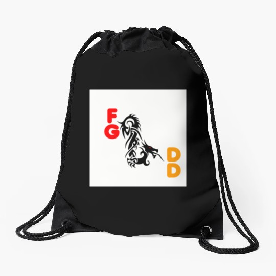 cool logo Drawstring Bags