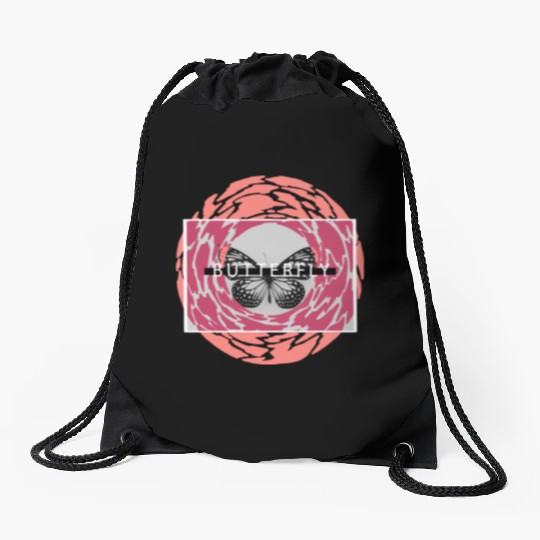 Butterfly Drawstring Bags