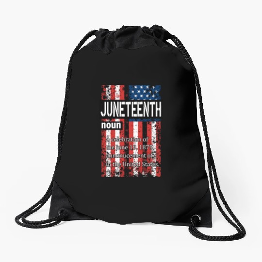 Juneteenth Black History Day Pride Gift Drawstring Bags