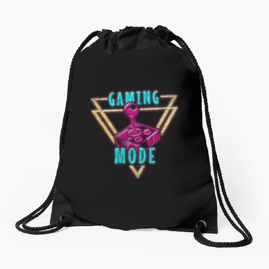 Retro Party Colorful Old School Drawstring Bags