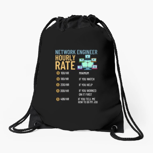 Network Engineer Director Computer Engineering Drawstring Bags