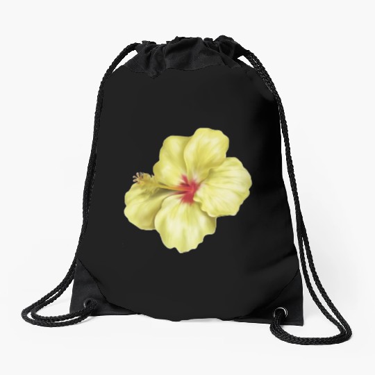 Yellowlicious Hibiscus Drawstring Bags