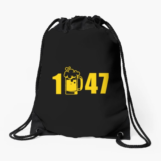 1947 beer party edition Drawstring Bags