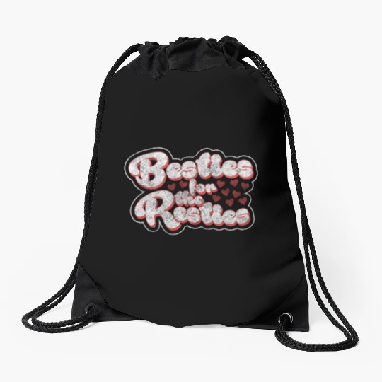 Friends Love Sister Trust Drawstring Bags