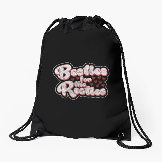 Friends Love Sister Trust Drawstring Bags