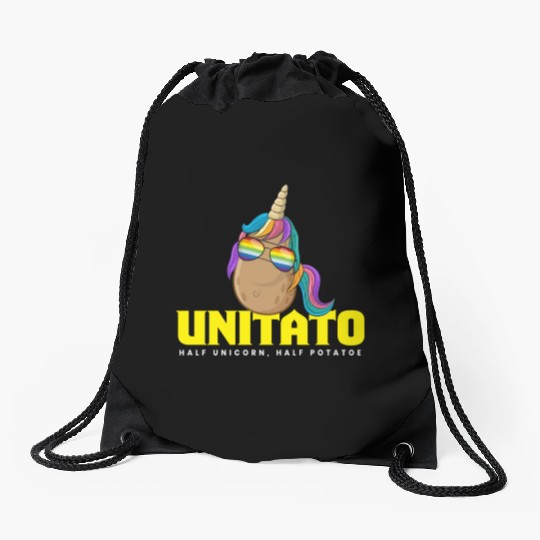 Unitato Potato Unicorn Drawstring Bags