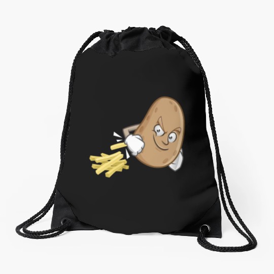 French Fries Potato Fries Drawstring Bags