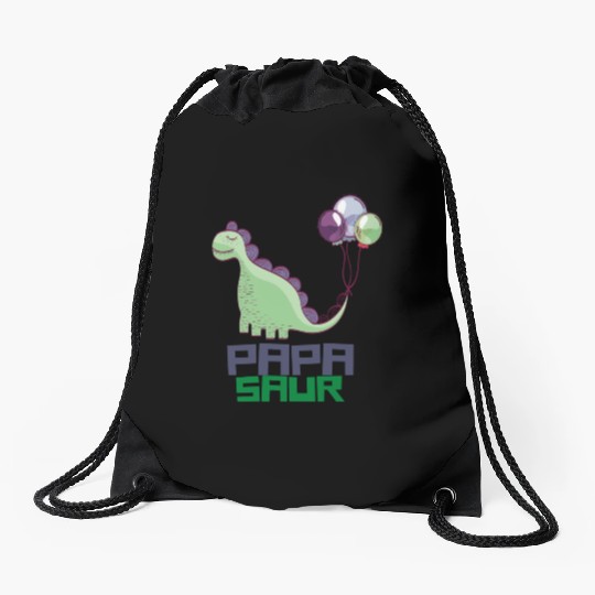 PAPA SAUR, Father's Day Drawstring Bags