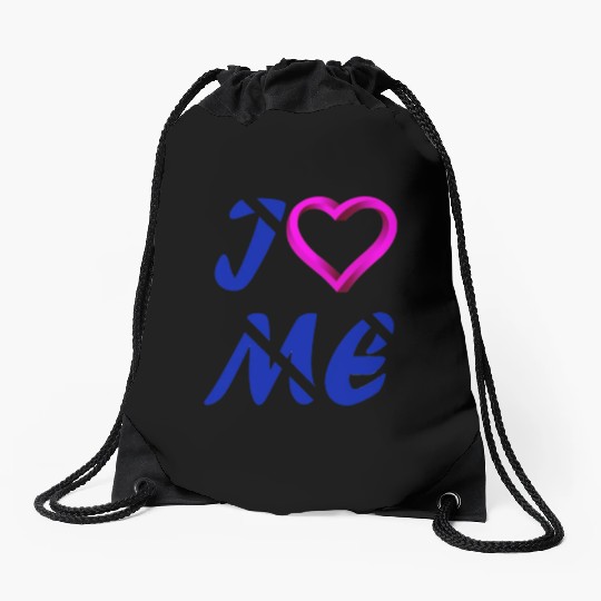 love / i love me / fall in love Drawstring Bags